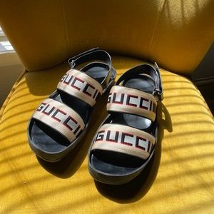 Gucci Stripe Strap Sandal